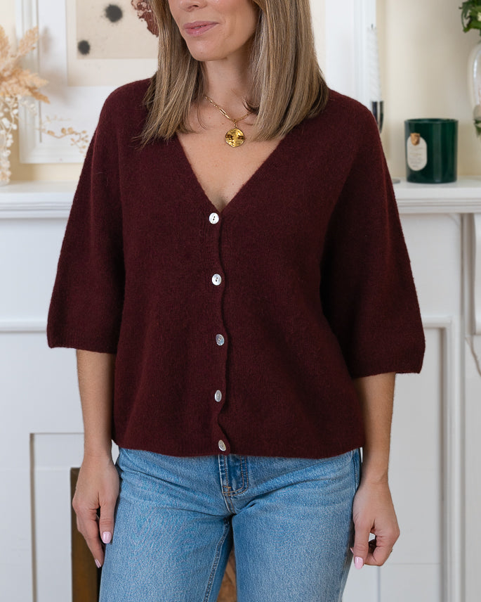 Wine Lucia Alpaca Cardi