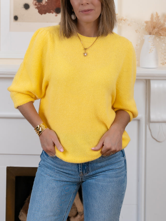 Yellow Connie Alpaca Jumper