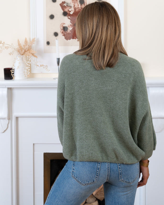 Khaki Colette Alpaca Jumper