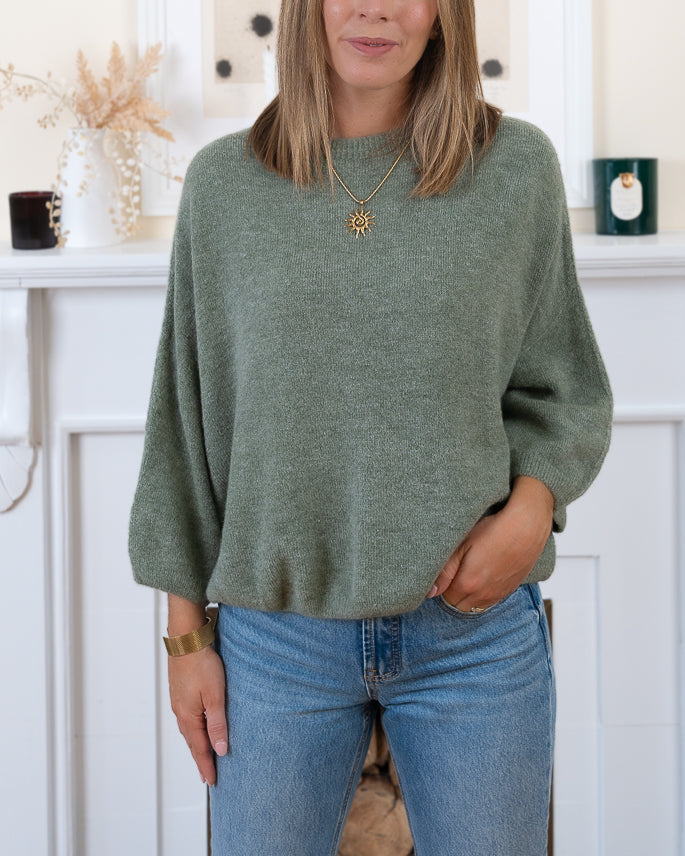 Khaki Colette Alpaca Jumper