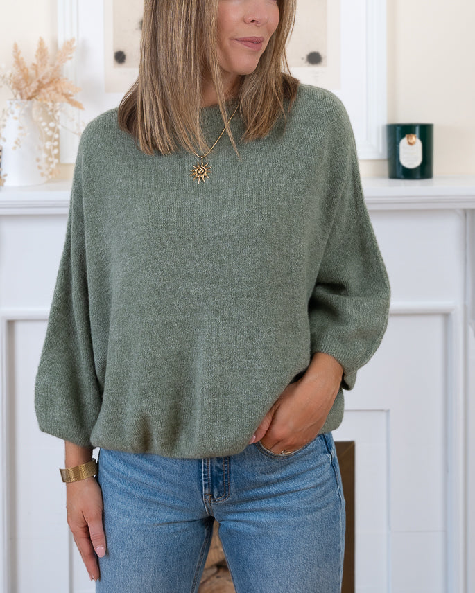 Khaki Colette Alpaca Jumper