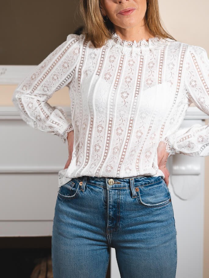 White Maribel Top