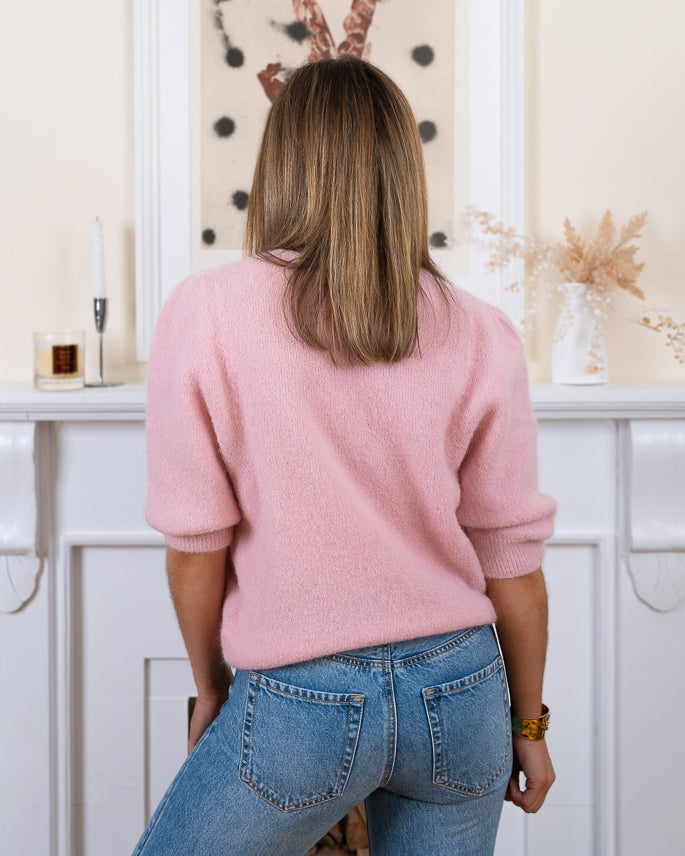 Baby Pink Eleonore Alpaca Jumper