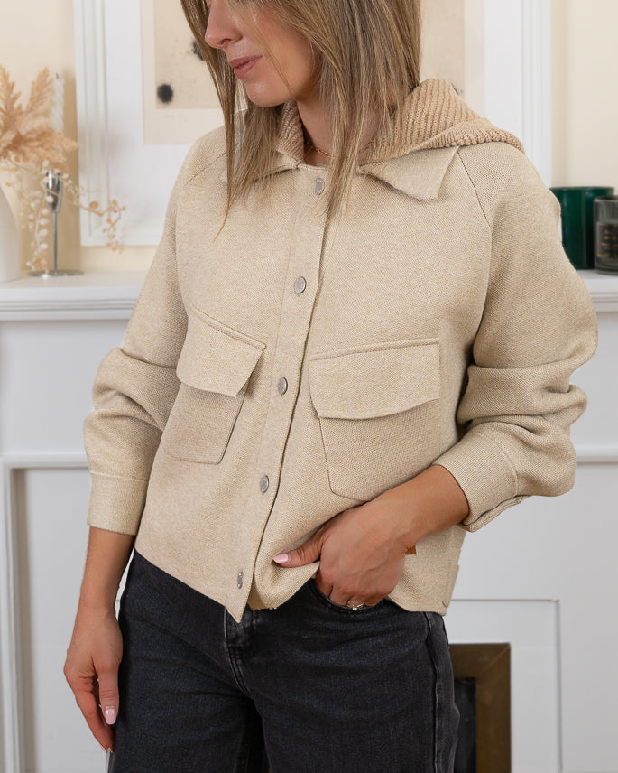 Beige  Bobby Jacket