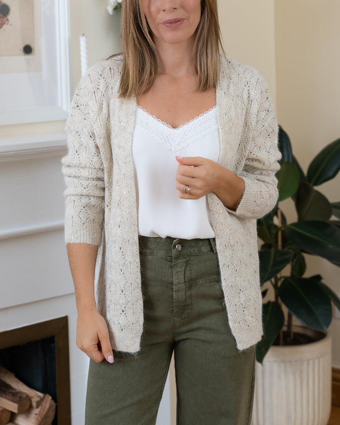 Beige Brid Cardigan