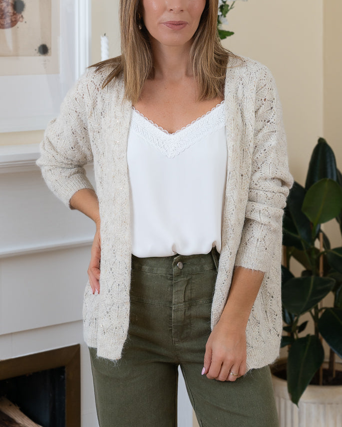 Beige Brid Cardigan