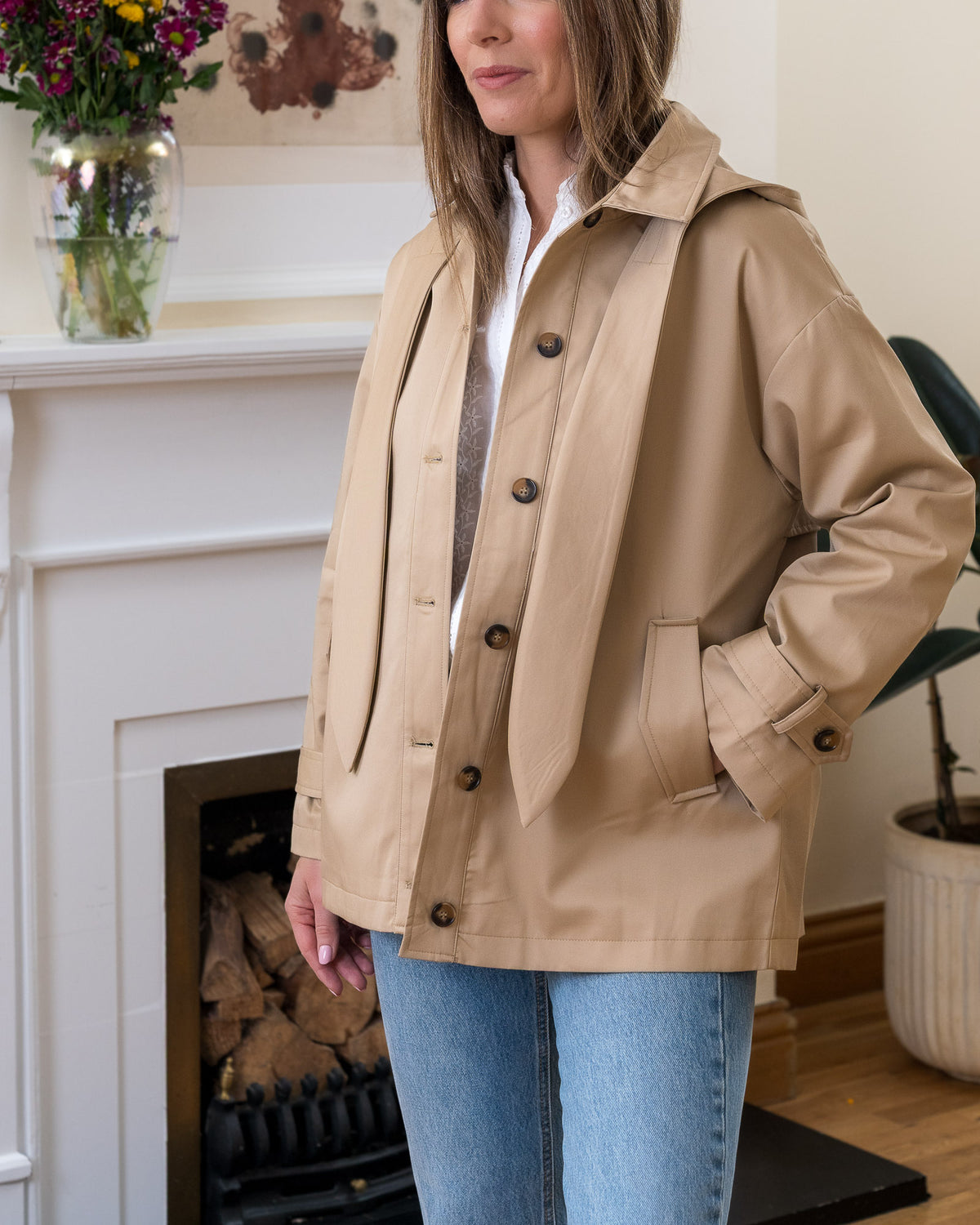 Beige Cleo Jacket