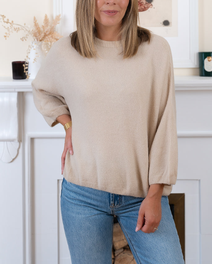 Beige Colette Alpaca Jumper