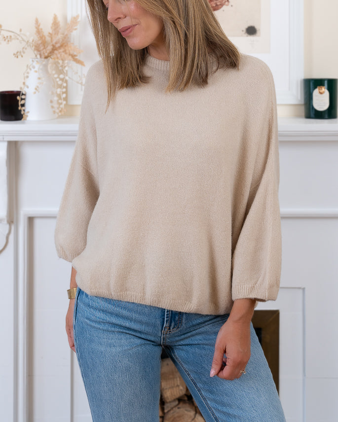 Beige Colette Alpaca Jumper