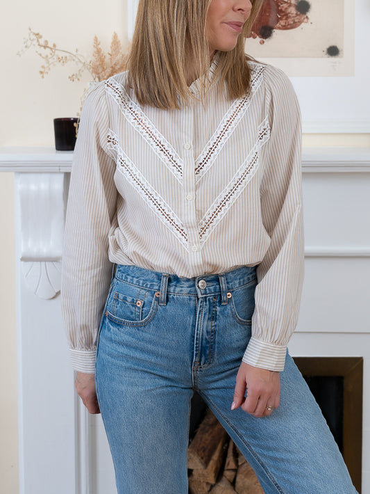 Beige Corina Blouse