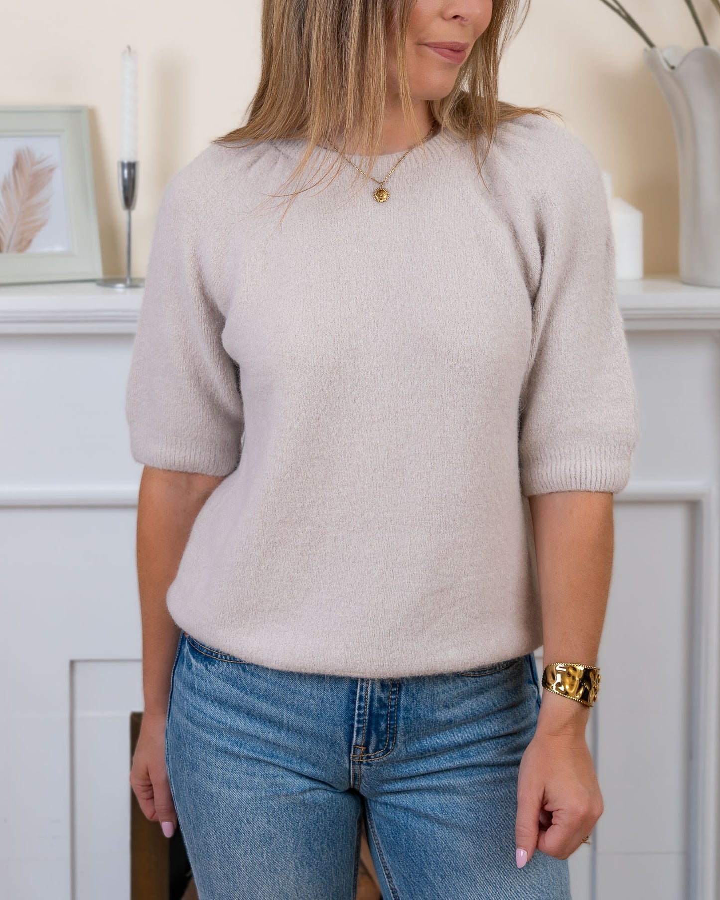 Beige Elise Alpaca Jumper