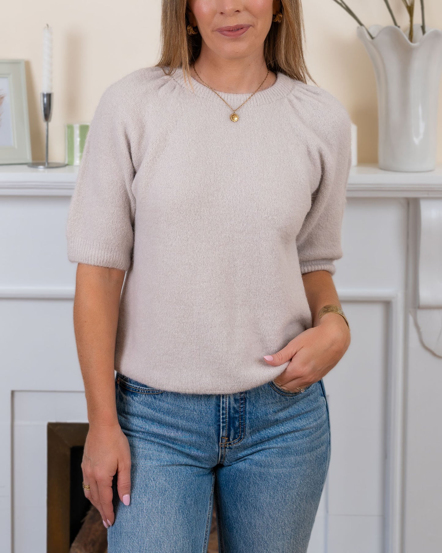 Beige Elise Alpaca Jumper