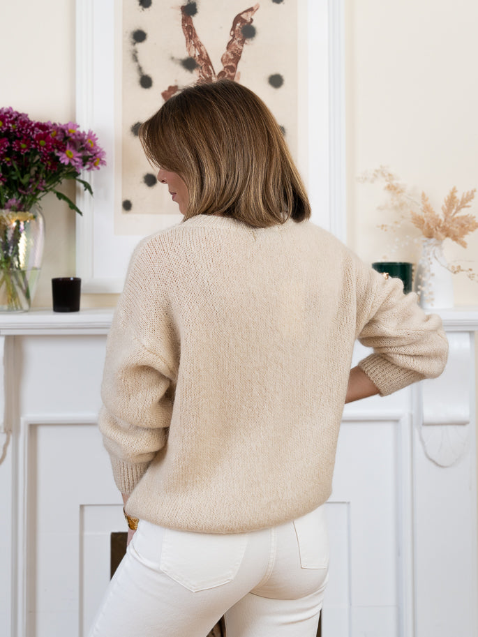 Beige Joey Mohair Jumper