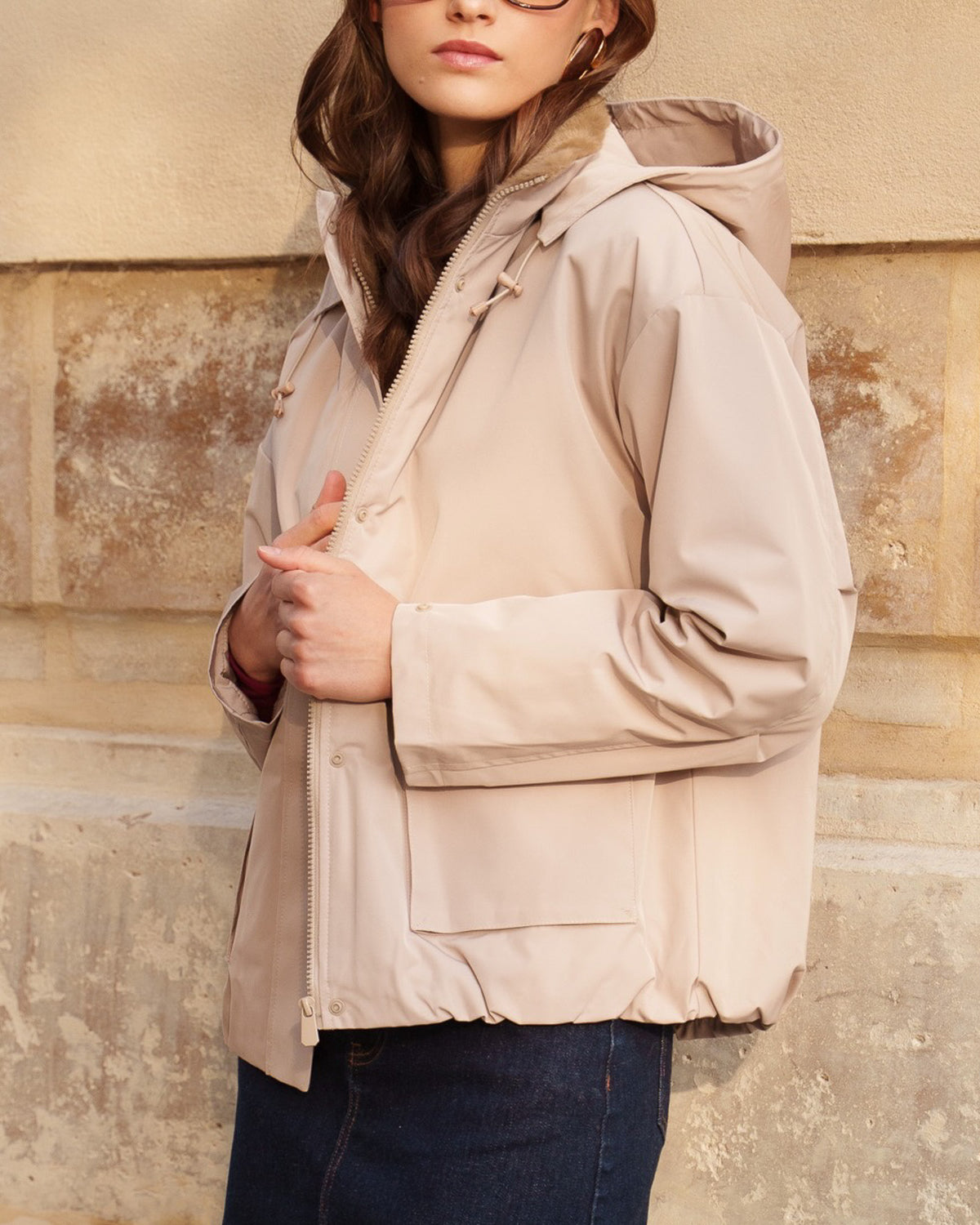 Beige Jonas Waterproof Jacket