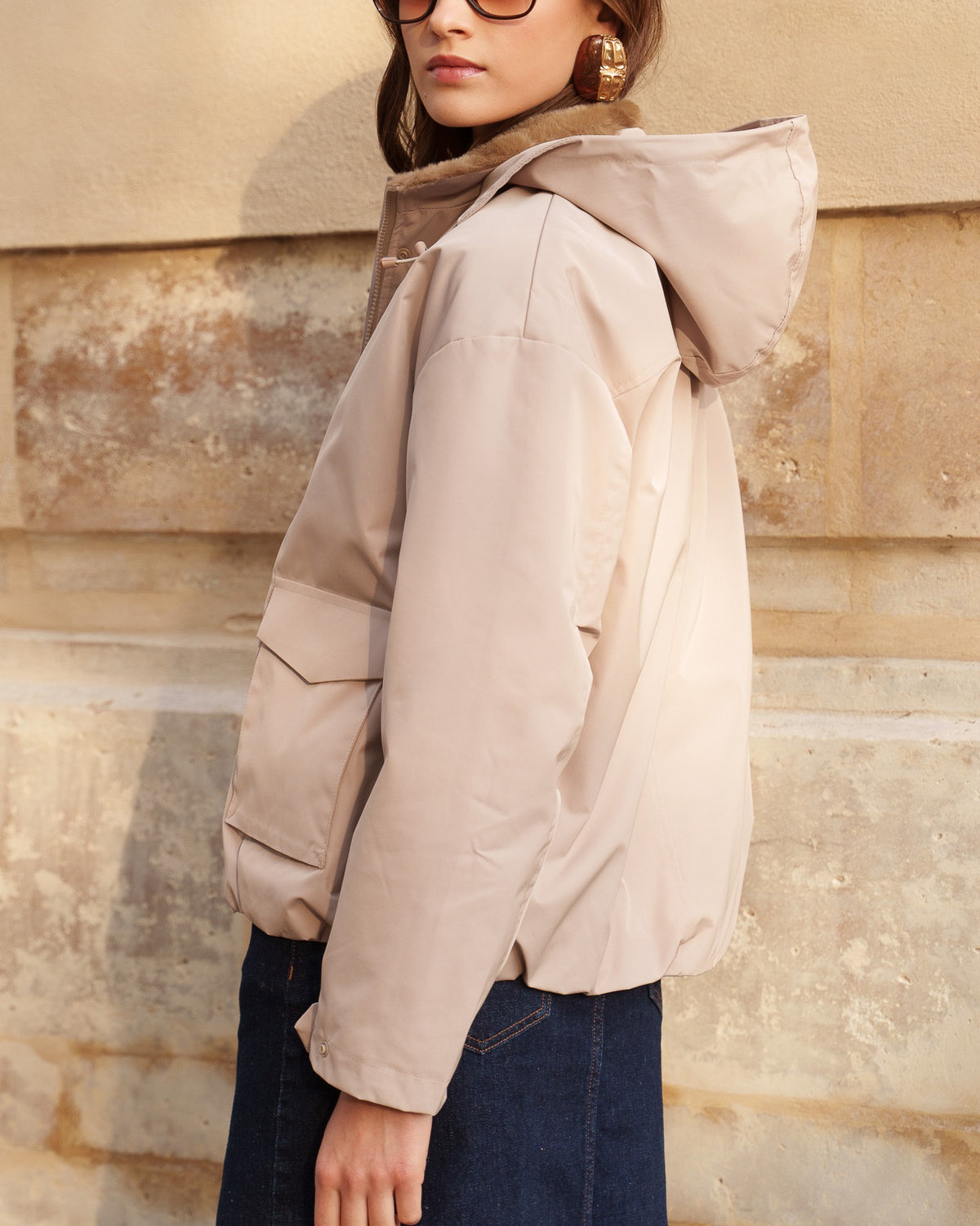 Beige Jonas Waterproof Jacket