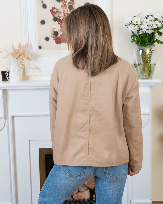Beige Lisboa Bomber