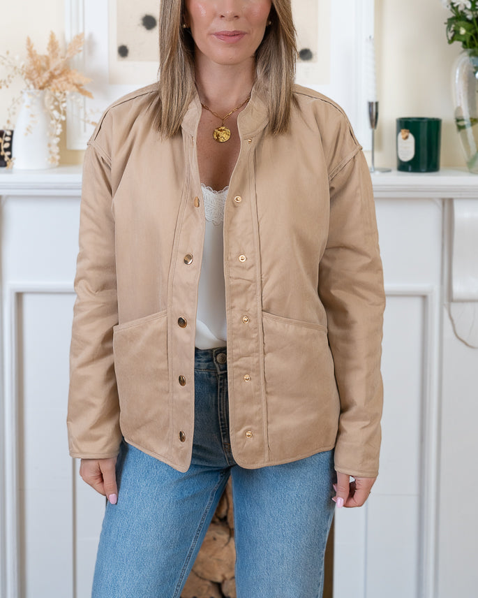 Beige Lisboa Bomber
