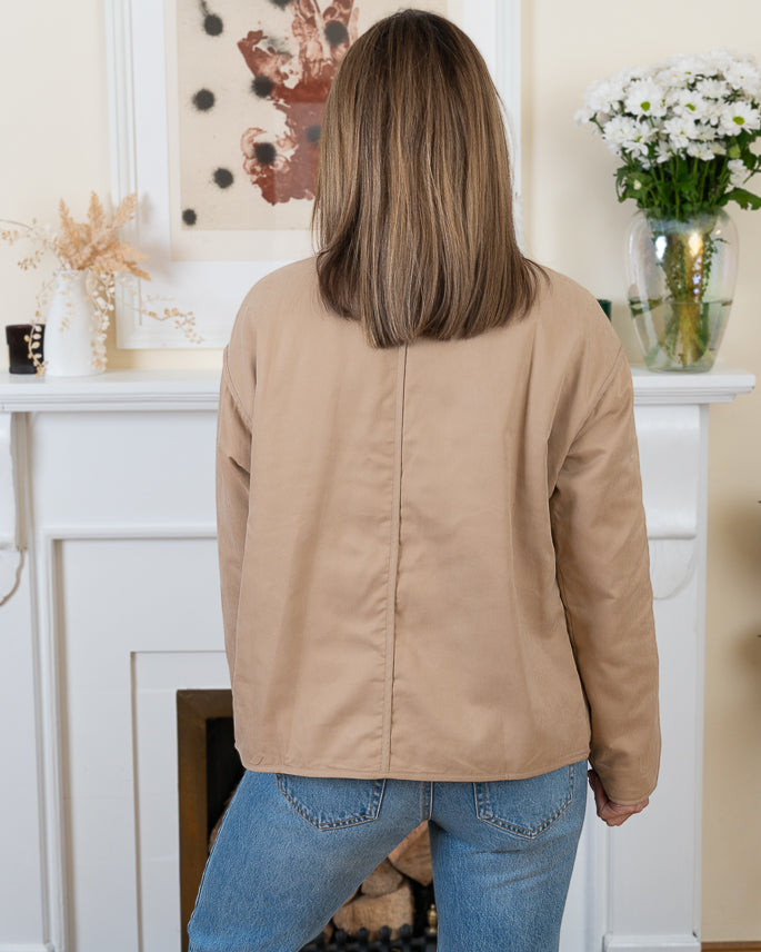 Beige Lisboa Bomber