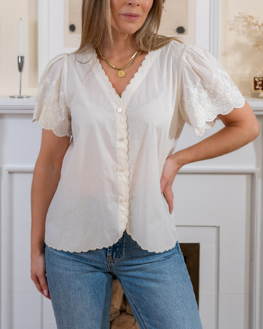 Beige Niamh Blouse