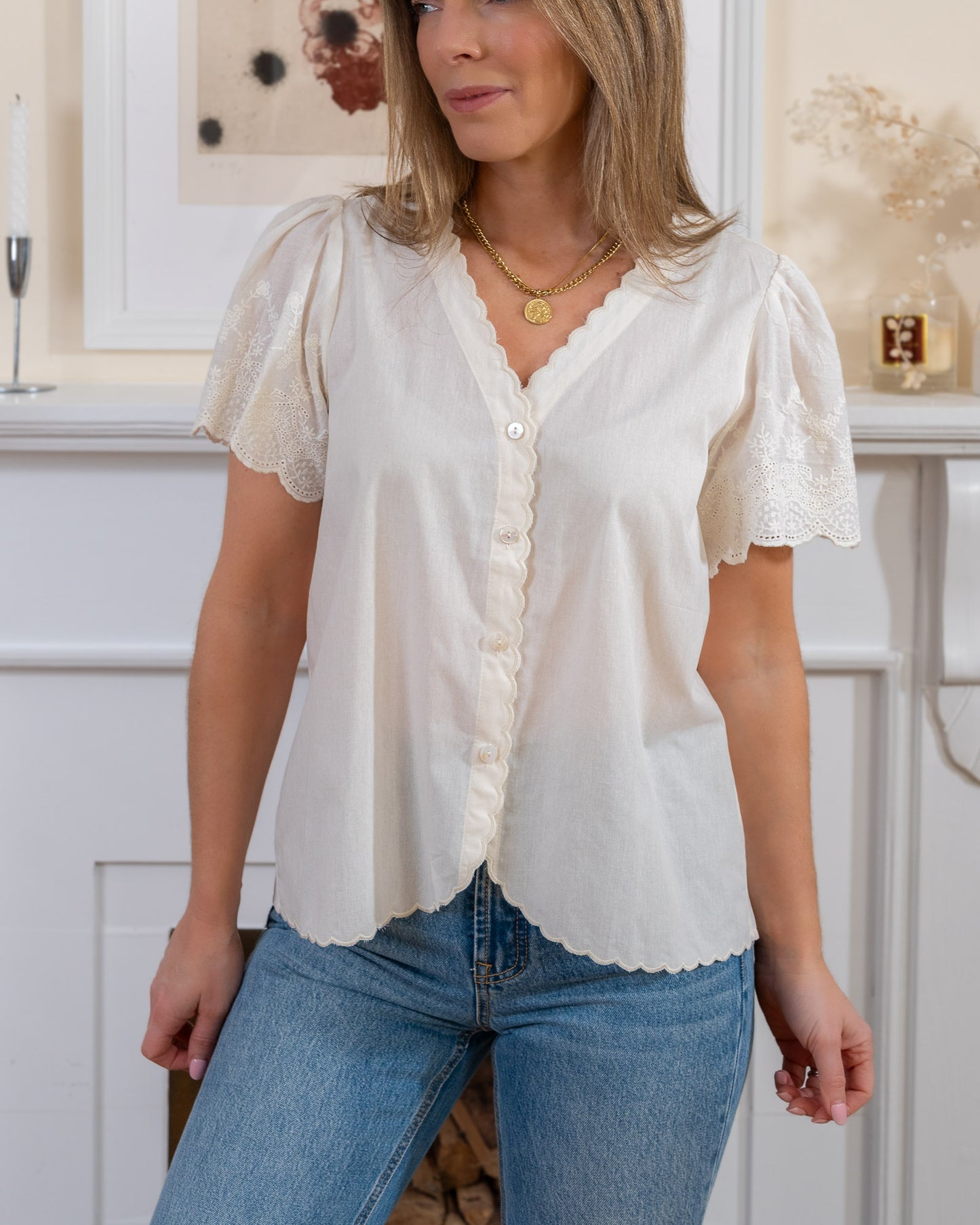 Beige Niamh Blouse