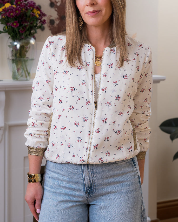 Beige Oregon bomber jacket