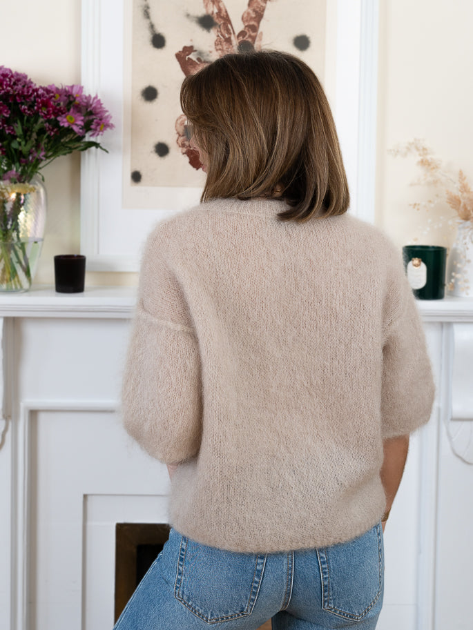 Beige  Ross Mohair  Jumper