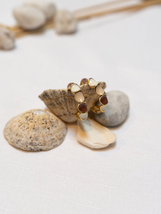 Beige Sea earrings