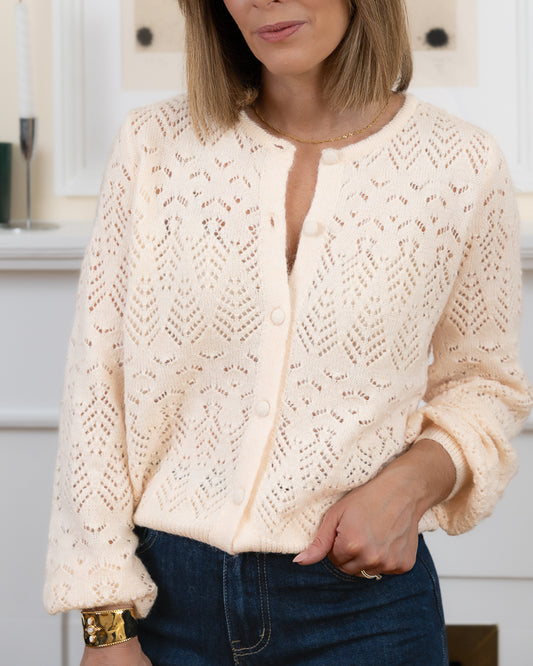 Beige Selina Cardigan