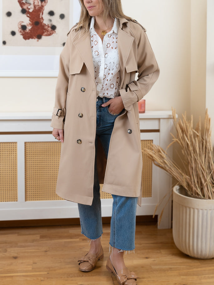 Beige Sole Trench