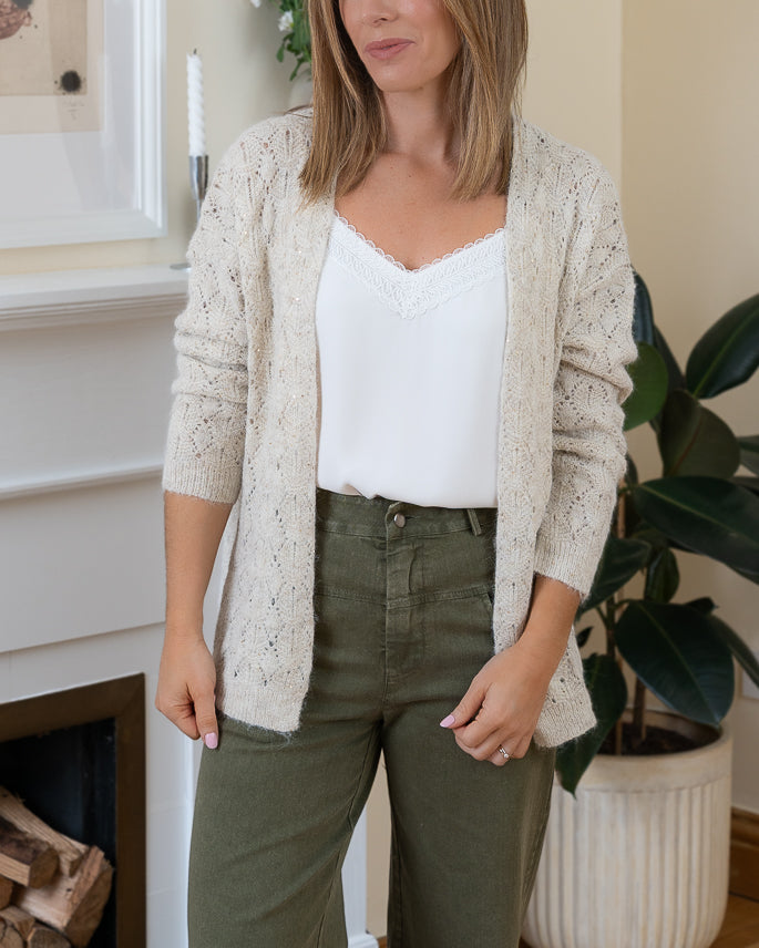 Beige Brid Cardigan