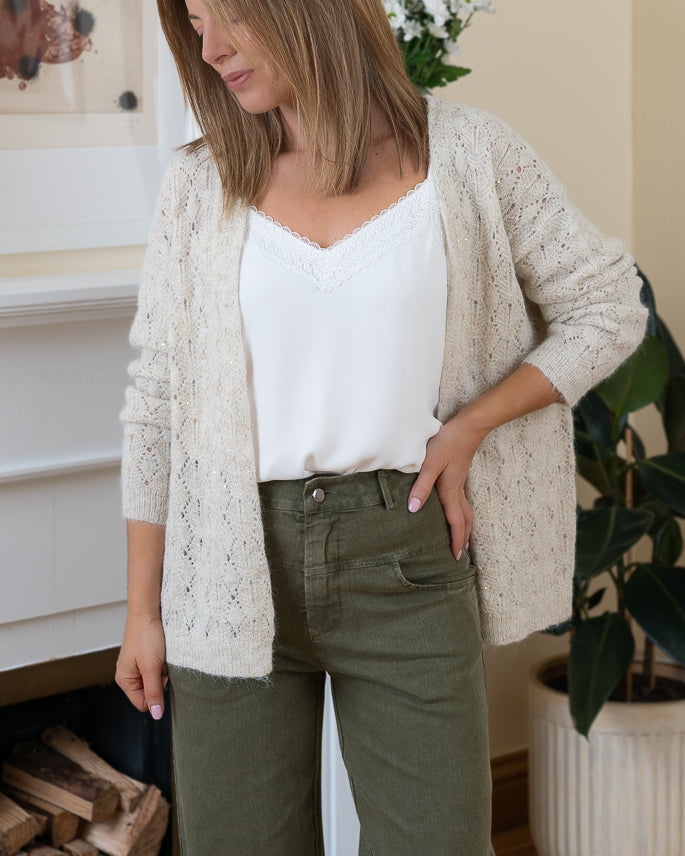 Beige Brid Cardigan