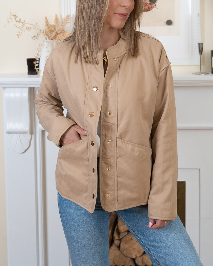 Beige Lisboa Bomber