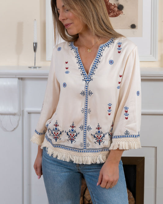 Beige Mika Top