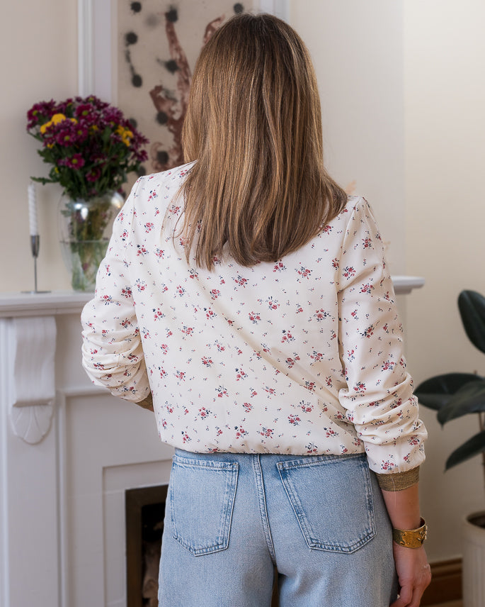 Beige Oregon bomber jacket