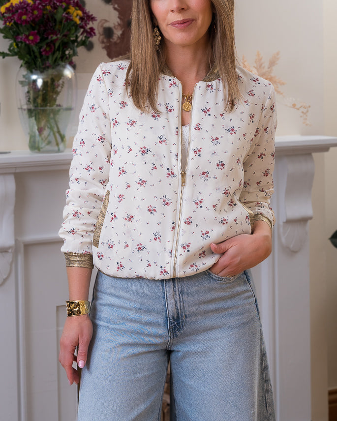 Beige Oregon bomber jacket