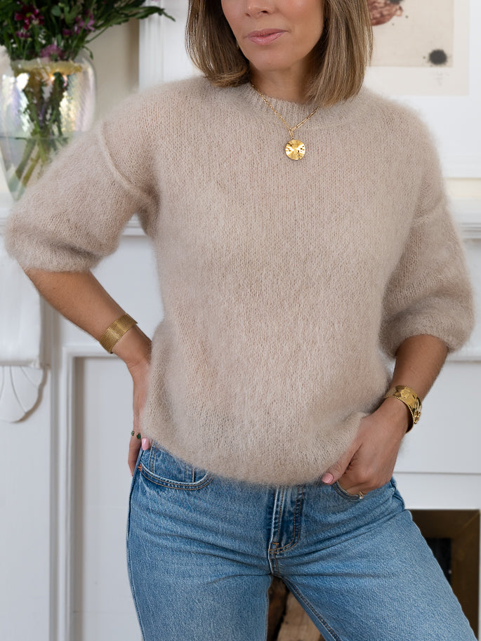 Beige  Ross Mohair  Jumper