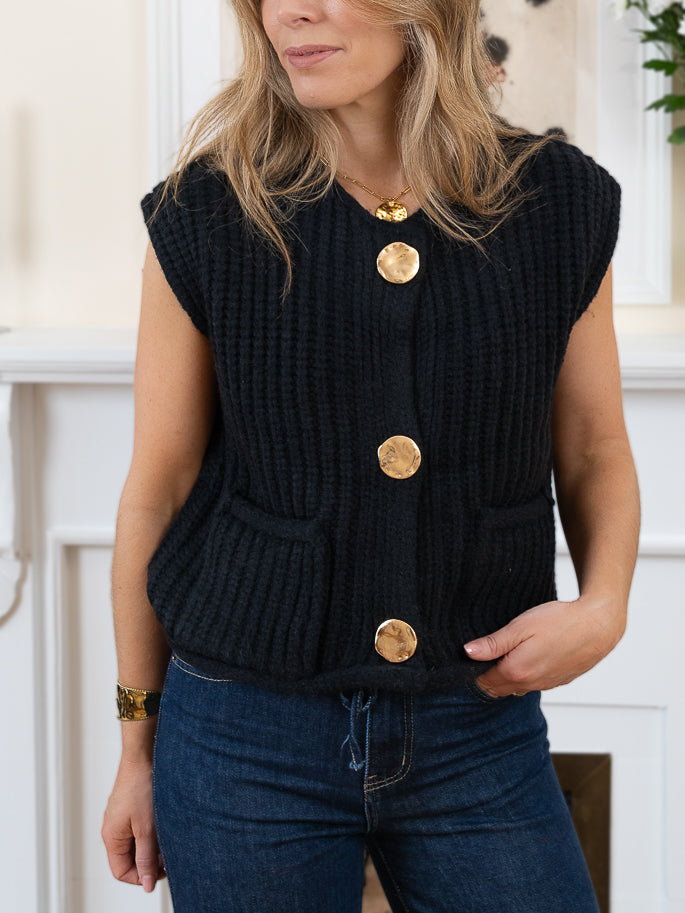 Black Frankie Cardi