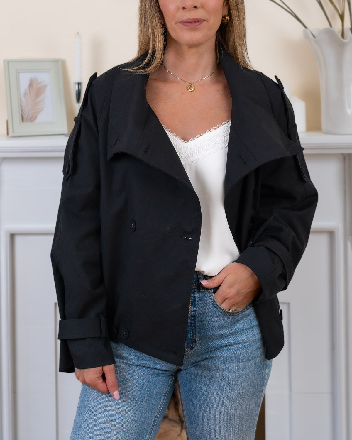 Black Parma Trench