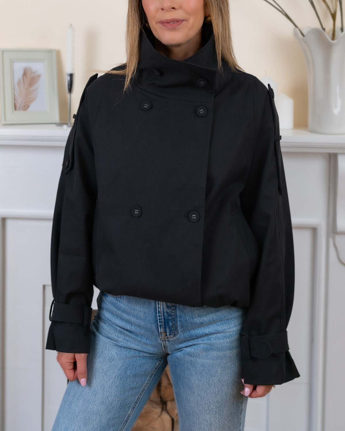Black Parma Trench