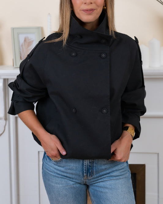 Black Parma Trench