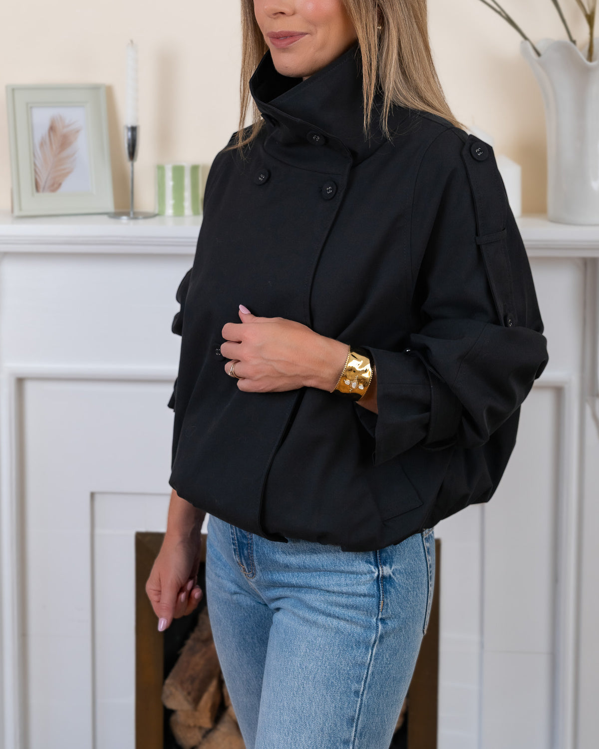 Black Parma Trench