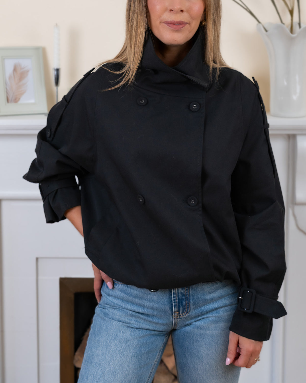 Black Parma Trench