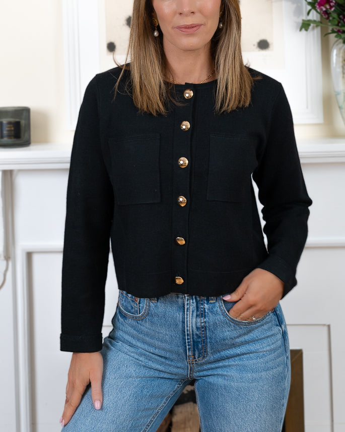 Black Verona Cardigan