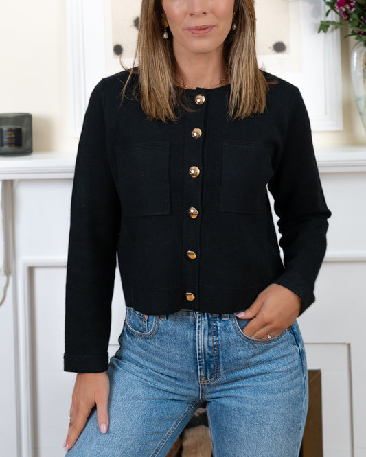 Black Verona Cardigan