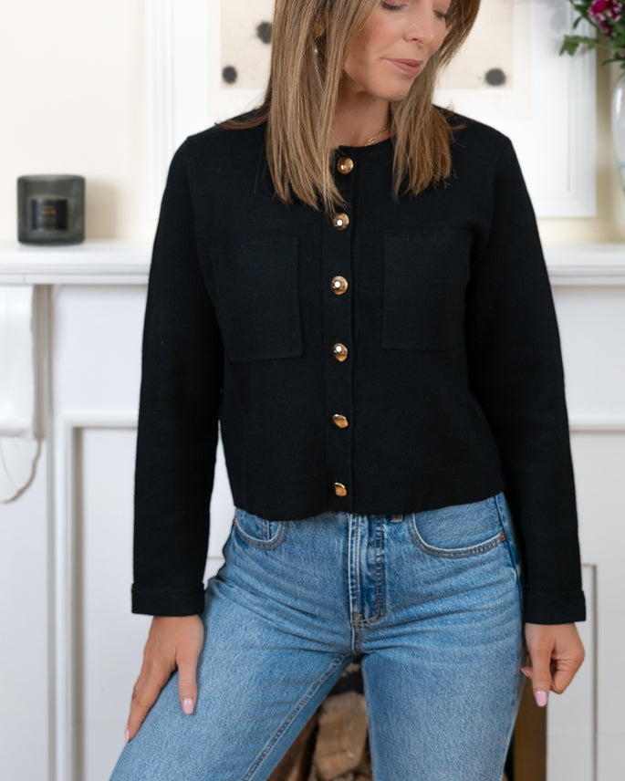 Black Verona Cardigan