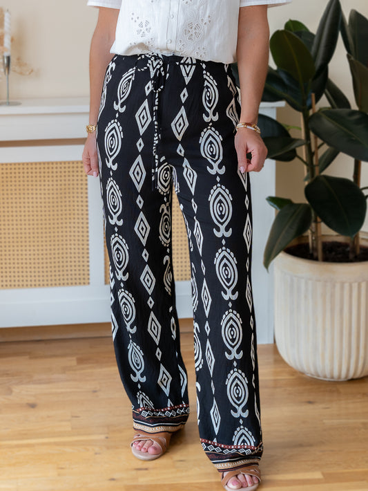 Black Leo Trousers