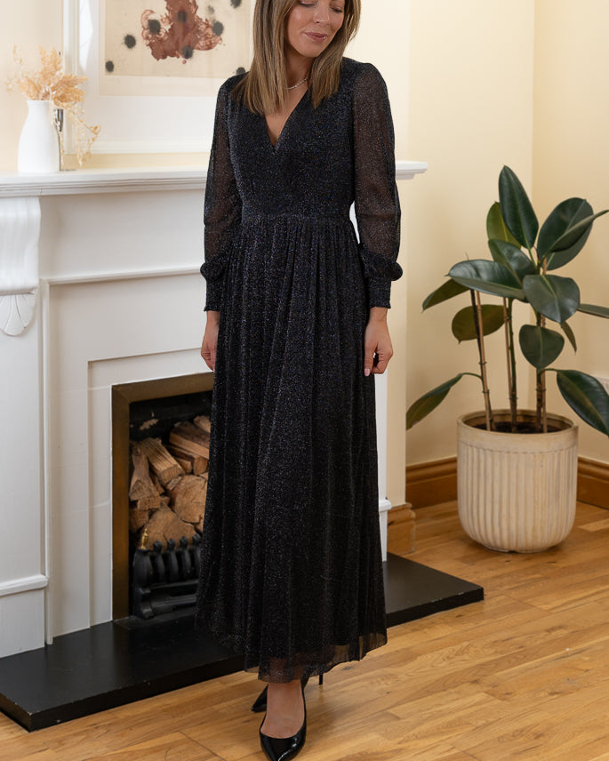 Black Selma maxi dress