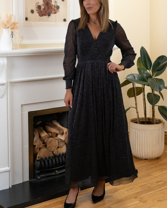Black Selma maxi dress
