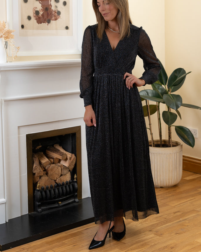 Black Selma maxi dress