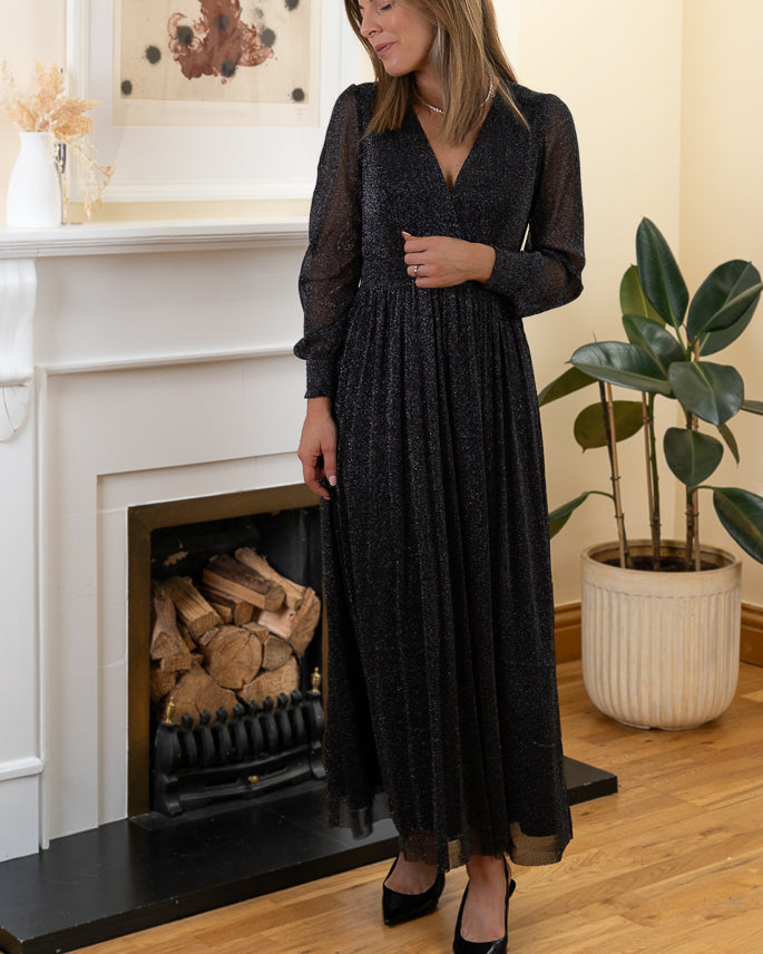 Black Selma maxi dress